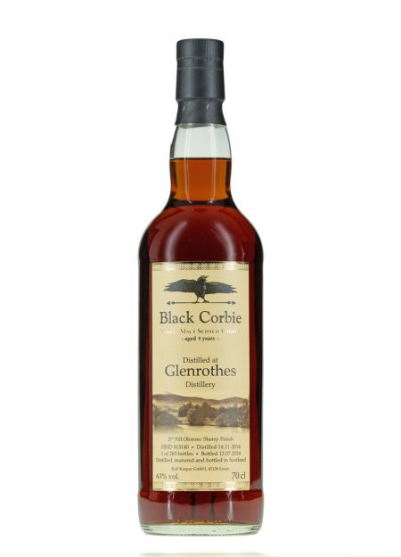 Black Corbie Glenrothes 9y. 2nd fill Oloroso sherry cask finish