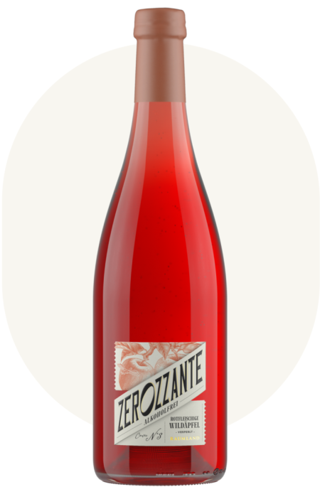 Zerozzante Apfel-Secco von rotfleischigen Wildäpfeln Alkoholfrei 0